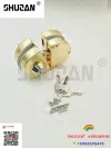 Shuzan chapado en oro reforzado tipo de acero inoxidable núcleo de cerradura de puerta de seguridad de gabinete de oficina accesorios de cerradura de puerta de vidrio cerradura de cierre cierre hidráulico bisagra details Picture